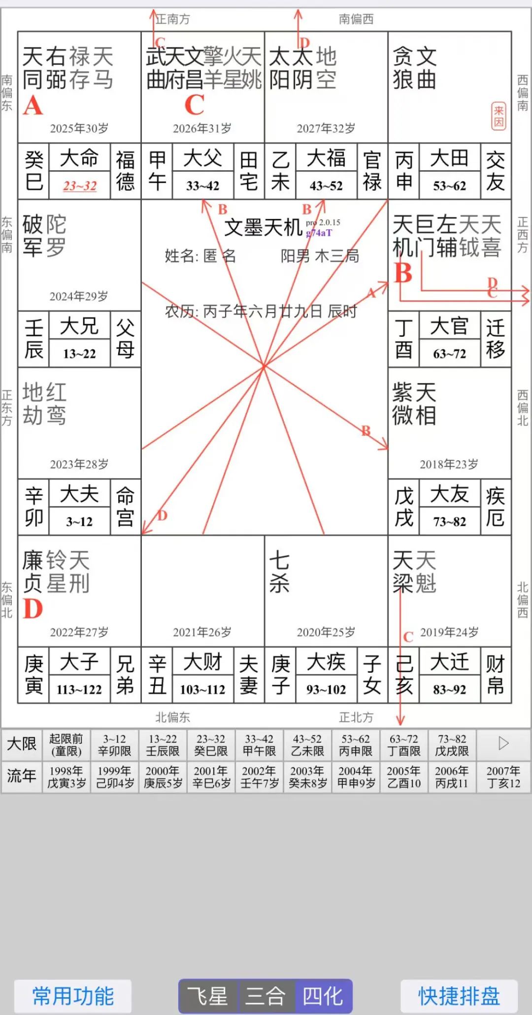 紫微命无正曜格男命：从命盘看性格 / 学历 / 婚姻 / 财官，附具体案例解析-第1张图片-易秘